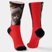 MOPPIGE KAT KERSTSOKKEN SOKKEN (Gebogen)