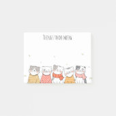 Moppige katten Post-It-notities Post-it® Notes (Voorkant)