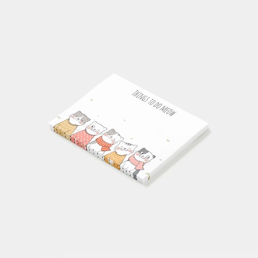 Moppige katten Post-It-notities Post-it® Notes (Schuin)
