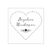 Moppige Katten Snorharen Aangepaste Naam Handgesch Rubberstempel (Afrduk)