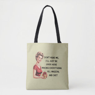 Moppige Kerstgeschenken voor Gastvrouw Kerst Negee Tote Bag