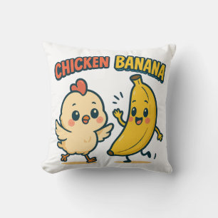 MOPPIGE KIP BANAAN! KUSSEN
