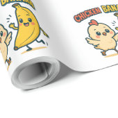 MOPPIGE KIP BANANA! CADEAUPAPIER (Rol Hoek)