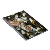 Moppige Kittens Vintage Kunst Aangepaste Gouden Mo Notitieboek (Rechterzijde)