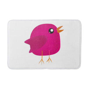 Moppige kleine vogeltje badmat