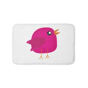 Moppige kleine vogeltje badmat