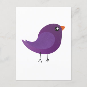 Moppige kleine vogeltje  briefkaart