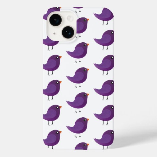 Moppige kleine vogeltje Case-Mate iPhone case (Achterkant)