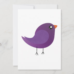 Moppige kleine vogeltje  feestdagenkaart