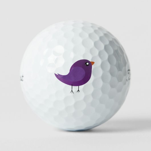 Moppige kleine vogeltje  golfballen (Voorkant)