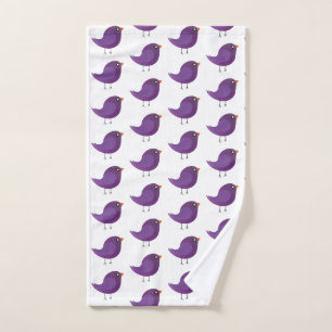 Moppige kleine vogeltje handdoek