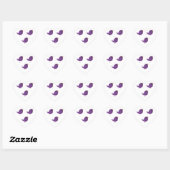 Moppige kleine vogeltje hart sticker (Vel)