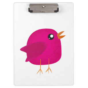 Moppige kleine vogeltje  klembord