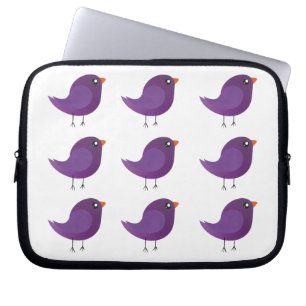 Moppige kleine vogeltje  laptop sleeve