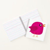 Moppige kleine vogeltje notitieboek (Binnen)