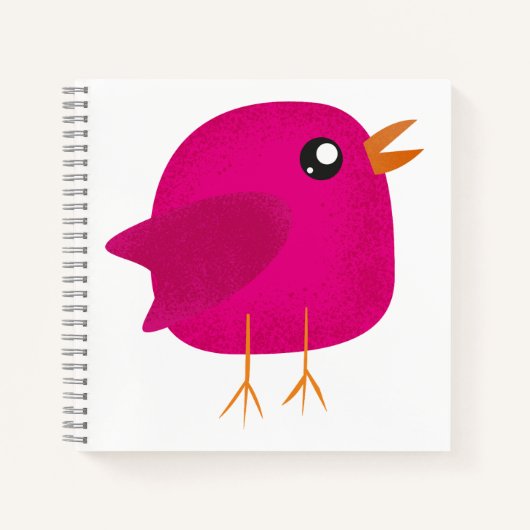 Moppige kleine vogeltje notitieboek (Voorkant)