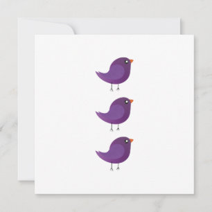 Moppige kleine vogeltje save the date