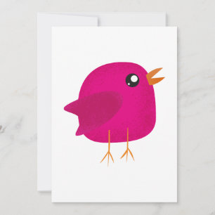 Moppige kleine vogeltje  save the date