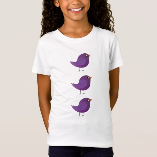 Moppige kleine vogeltje t-shirt (Voorkant)