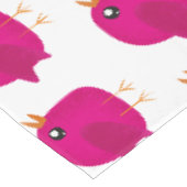 Moppige kleine vogeltje tafelkleed (Gekanteld)