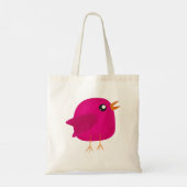 Moppige kleine vogeltje tote bag (Achterkant)