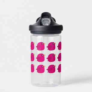 Moppige kleine vogeltje waterfles