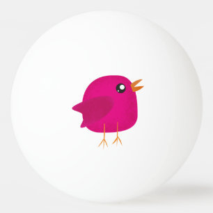 Moppige kleine vogeltjes pingpongbal