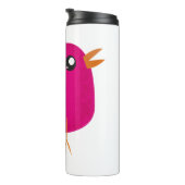 Moppige kleine vogeltjes thermosbeker (Geroteerd rechts)