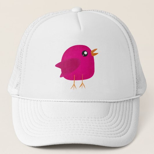 Moppige kleine vogeltjes trucker pet (Voorkant)