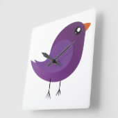 Moppige kleine vogeltjes   vierkante klok (Hoek)