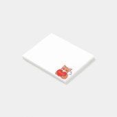 Moppige Kleine Vos Notities Post-it® Notes (Schuin)