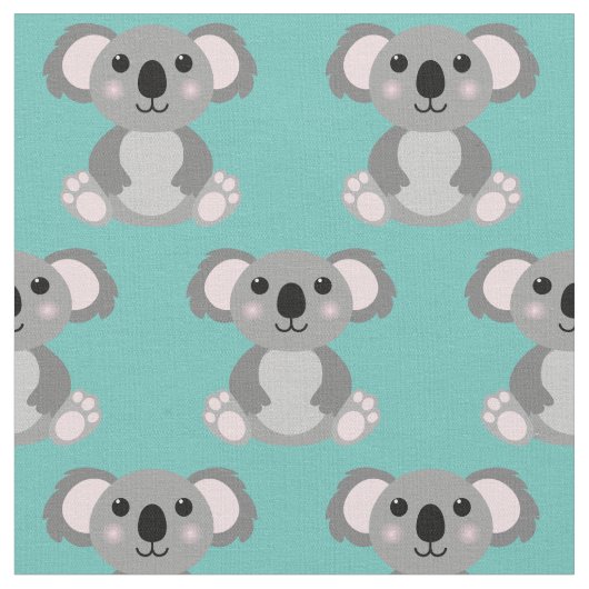 Moppige Koala Kinderen Cartoon Stof (Close Up)
