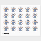 Moppige Konijn Afstudeer Stickers (Vel)