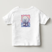 Moppige kop- en staartijsbeer T-shirts (Achterkant)