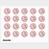 Moppige Kuikens Ronde Stickers (Vel)