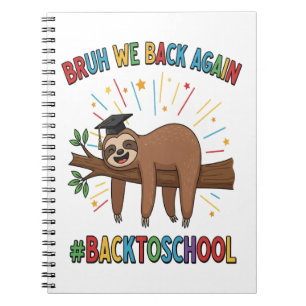 Moppige Luiaard Terug naar School Notitieboek