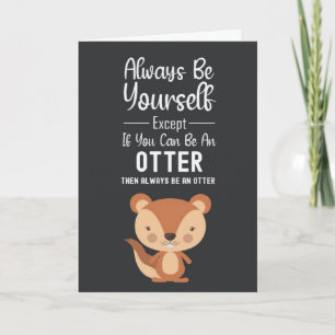 Moppige Otter Kaarten Humor Grappig Dier Grappig