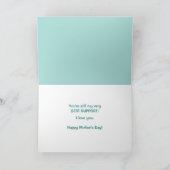 Moppige Pandabeer Babys Moederdag Kaart (Binnen)