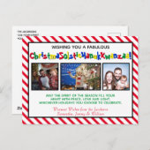 Moppige Politiek Correct Grappige 3 Foto Feestdagenkaart (Voorkant / Achterkant)