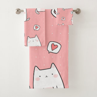 Moppige Puppies Dieren Illustratie Bad Handdoek