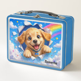 Moppige Puppy Regenboog Hond Breekt Door
