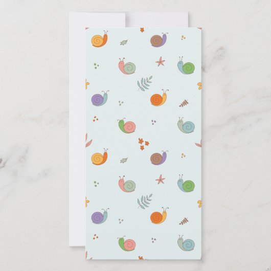 Moppige slakken bedankkaart (Voorkant)