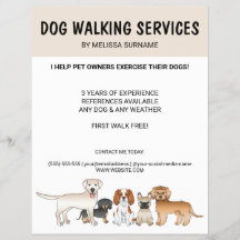 Moppige Tekenfilmhonden - Hondenuitlaatservices