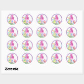 Moppige trolstickers ronde sticker (Vel)