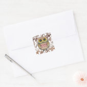 Moppige Uil Stickers Met Grote Ogen (Envelop)