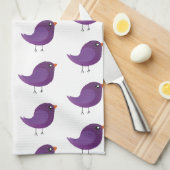 Moppige vogeltje voor kids   theedoek (Quarter Fold)