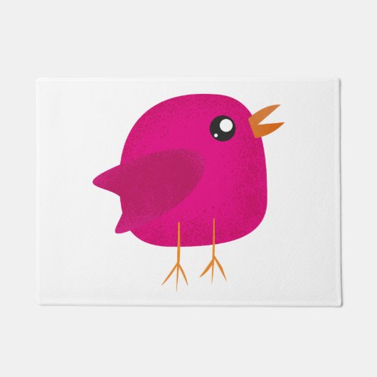 Moppige vogeltje voor kinderen deurmat (Voorkant)