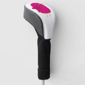 Moppige vogeltje voor kinderen golfheadcover (Schuin)