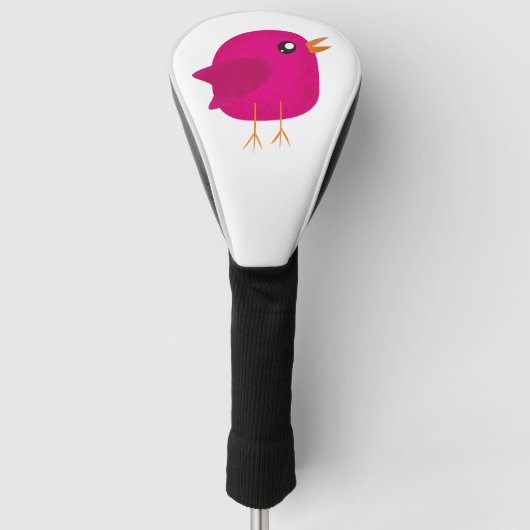 Moppige vogeltje voor kinderen golfheadcover (Voorkant)