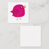 Moppige vogeltje voor kinderen informatiekaartje (Voorkant / Achterkant)